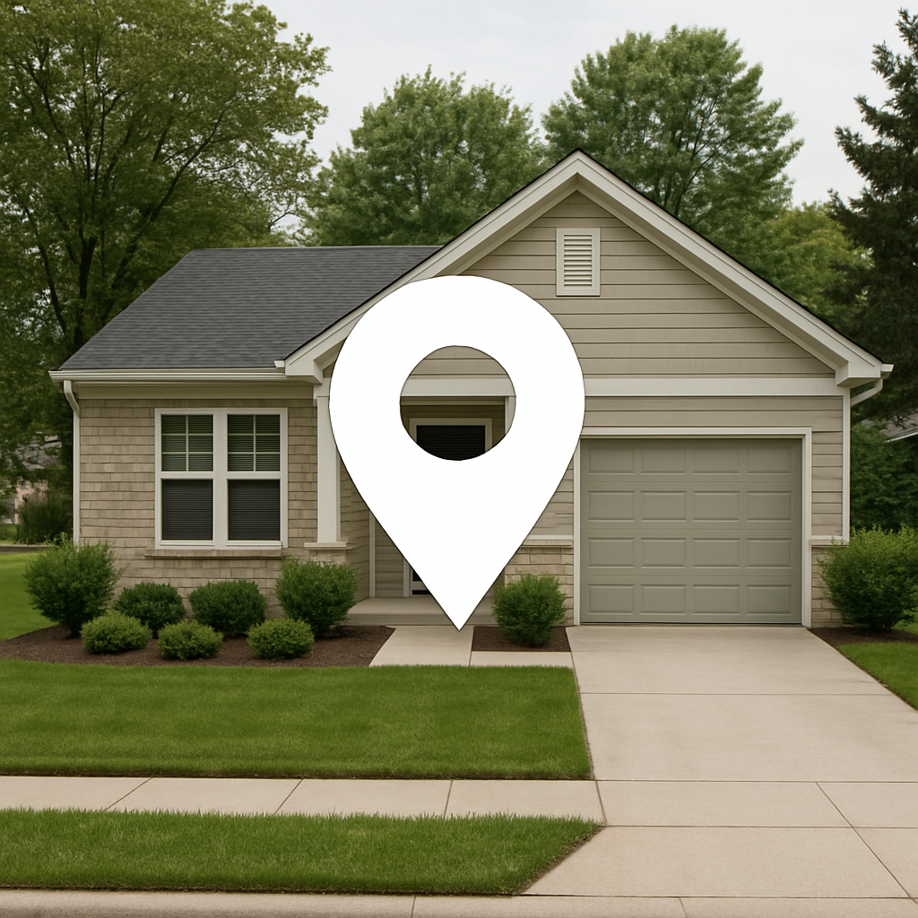 Professional home services location indicating local expertise and accessibility with quality worksite