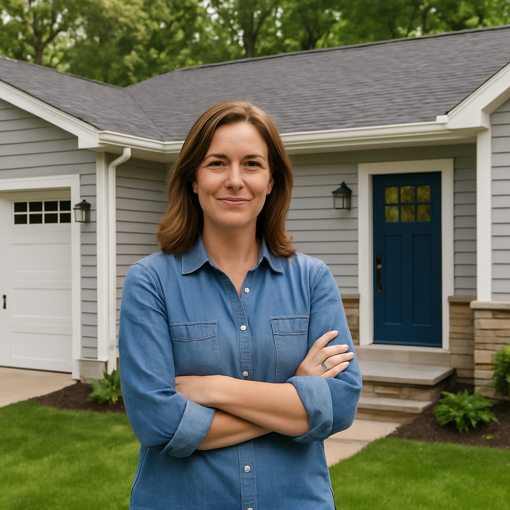 Professional contractor examining roof damage during assessment
